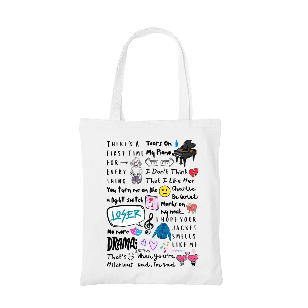 Charlie Puth Tote Bag - Doodle