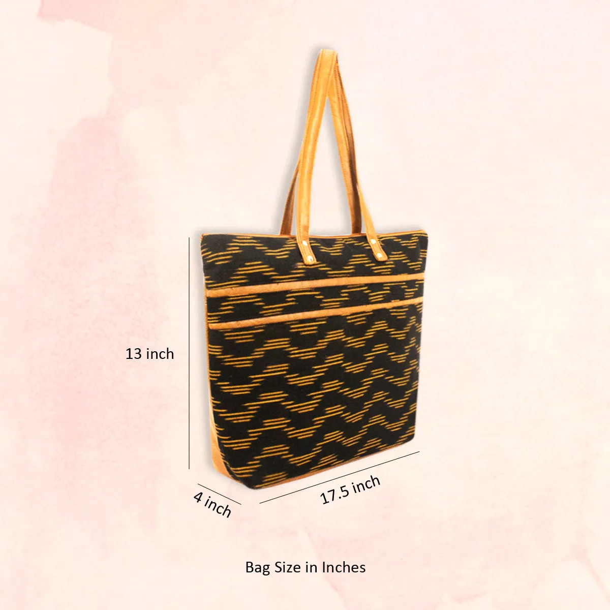 Magical Black Ikat Office Bag
